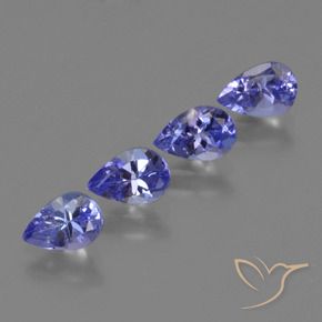1.81 ctw Blue Tanzanite Stones, Natural Tanzanite in Pear Facet Shape for Sale