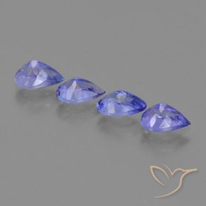 Tanzanite Gemstones in 6 x 4 mm (calibrated) Size for Sale, Tanzanite Stones in Intense Violet Blue Color