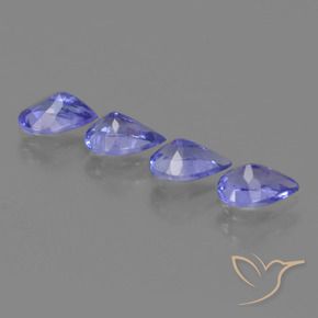 Tanzanite Gemstones in 6 x 4 mm (calibrated) Size for Sale, Tanzanite Stones in Intense Violet Blue Color