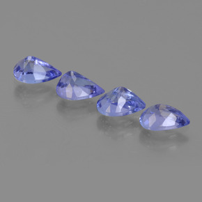 Tanzanite Gemstones in 6 x 4 mm (calibrated) Size for Sale, Tanzanite Stones in Intense Violet Blue Color