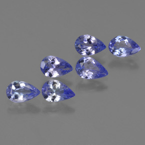Intense Violet Blue Tanzanite Gem - 0.3ct Sfaccettatura a pera (ID: 420696)