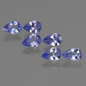 2.02 ctw Blue Tanzanite Stones, Natural Tanzanite in Pear Facet Shape for Sale