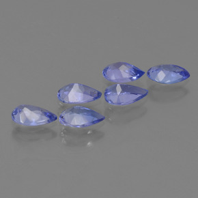 Tanzanite Gemstones in 6 x 4 mm (calibrated) Size for Sale, Tanzanite Stones in Intense Violet Blue Color