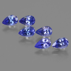 2.53 ctw Blue Tanzanite Stones, Natural Tanzanite in Pear Facet Shape for Sale