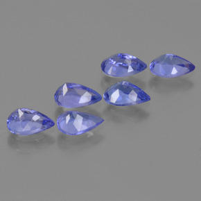 Tanzanite Gemstones in 6 x 4 mm (calibrated) Size for Sale, Tanzanite Stones in Deep Violet Blue Color