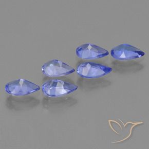 Tanzanite Gemstones in 5.9 x 3.8 mm Size for Sale, Tanzanite Stones in Deep Violet Blue Color
