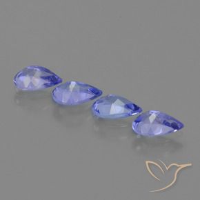 Tanzanite Gemstones in 6 x 4 mm (calibrated) Size for Sale, Tanzanite Stones in Intense Violet Blue Color