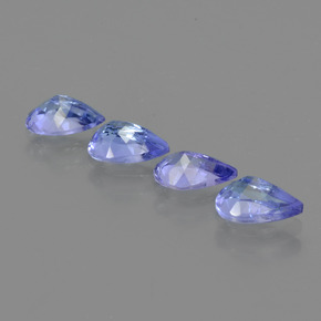 Tanzanite Gemstones in 6 x 4 mm (calibrated) Size for Sale, Tanzanite Stones in Intense Violet Blue Color