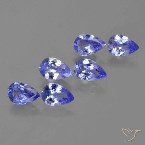 2.13ctw Natural Medium Blue Tanzanite, Pear Shape, VS