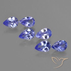 2.13 ctw Blue Tanzanite Stones, Natural Tanzanite in Pear Facet Shape for Sale
