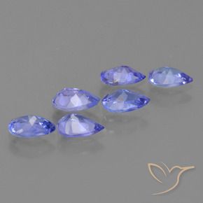 Tanzanite Gemstones in 6 x 4 mm (calibrated) Size for Sale, Tanzanite Stones in Medium Blue Color