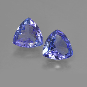2ct Trillion Facet Violet Blue Tanzanite for sale thumb image of 2ct Trillion Facet Violet Blue Tanzanite (ID: 421169)