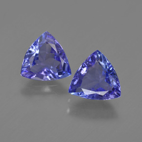 Tanzanite Gemstone Pair 1CT