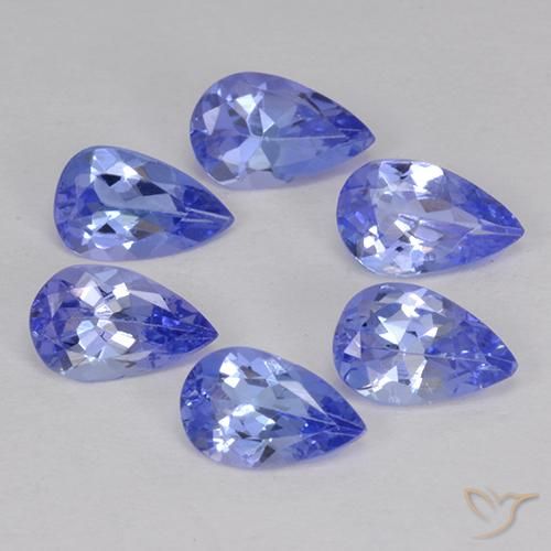 2.07ctw Natural Medium Blue Tanzanite, Pear Shape, VS
