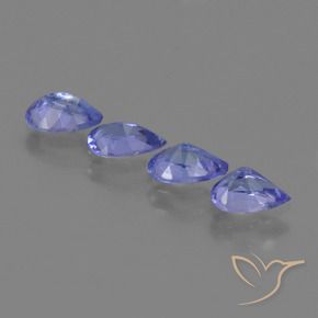 Tanzanite Gemstones in 5.9 x 3.8 mm Size for Sale, Tanzanite Stones in Intense Violet Blue Color