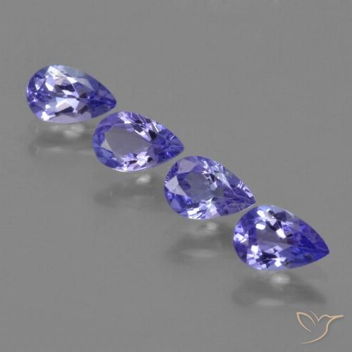 1,71 ct blauer Tansanit, 6,1 x 4 mm Birnenschliff aus Tansania, Photo A