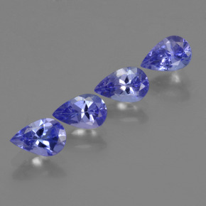 1.78 ctw Blue Tanzanite Stones, Natural Tanzanite in Pear Facet Shape for Sale