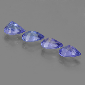 Tanzanite Gemstones in 6 x 4 mm (calibrated) Size for Sale, Tanzanite Stones in Violet Blue Color