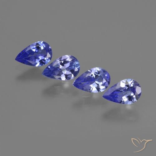 1.75 ct Blue Tanzanite, 6.1 x 4 mm Pear Cut From Tanzania, Photo A