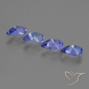 Tanzanite Gemstones in 6 x 4 mm (calibrated) Size for Sale, Tanzanite Stones in Deep Purple Blue Color