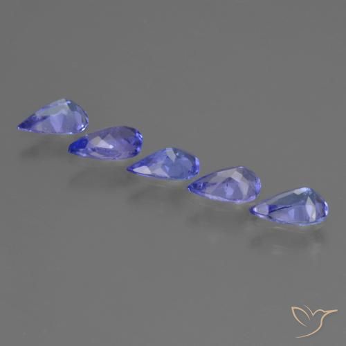 Tanzanite Gemstones in 5.8 x 3.7 mm Size for Sale, Tanzanite Stones in Intense Blue Color