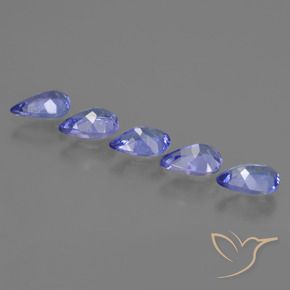 Tanzanite Gemstones in 6 x 4 mm (calibrated) Size for Sale, Tanzanite Stones in Violet Blue Color