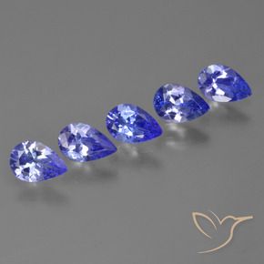 1.94 ctw Blue Tanzanite Stones, Natural Tanzanite in Pear Facet Shape for Sale