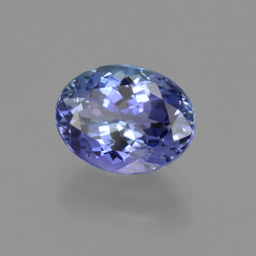 1.95 ct Blue Tanzanite Stone, Natural Tanzanite in Oval Facet Shape for Sale