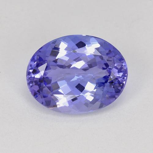Violet Tanzanite Gem - 2.1ct Oval Facet (ID: 423501)