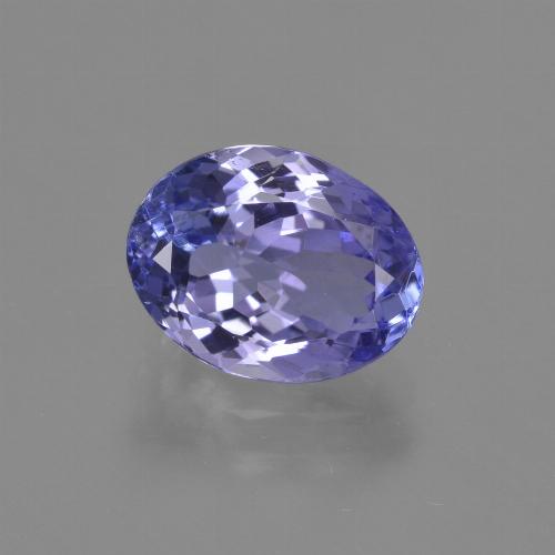 Intense Violet Blue Tanzanite Gem - 2.4ct Oval Facet (ID: 423502)