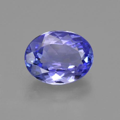 Intense Violet Blue Tansanit Edelstein - 1.9ct Oval facettiert (ID: 423665)