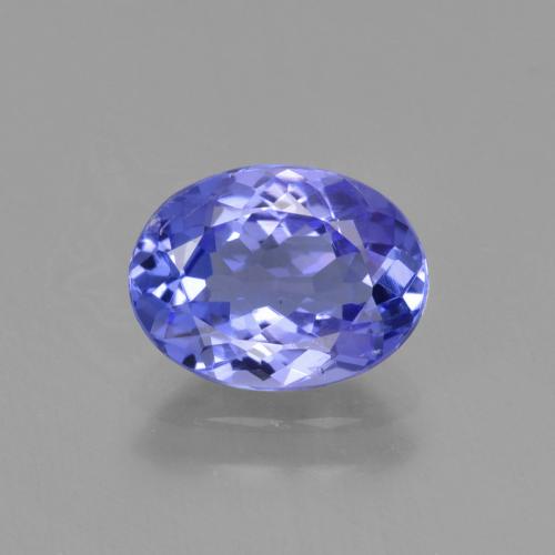 Medium Blue Танзанит Камень - 1.5ct Фасетный Овал (ID: 423679)