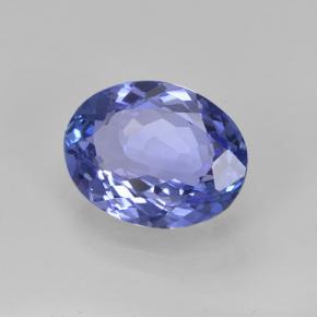 2.13 ct Blue Tanzanite Stone, Natural Tanzanite in Oval Facet Shape for Sale