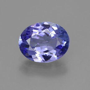 Azul violeta Tanzanita Gema - 1.7ct Forma ovalada (ID: 423863)