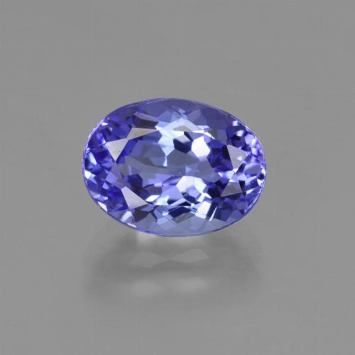 Intense Violet Blue Tanzanite Gem - 2.2ct Oval Facet (ID: 423961)