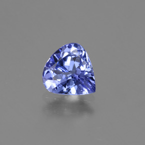 Intense Violet Blue Tanzanite Gem - 1ct Pear Facet (ID: 424764)
