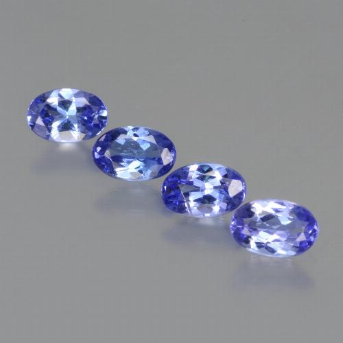 Violet Blue Tanzanite Gem - 0.5ct Oval Facet (ID: 438133)