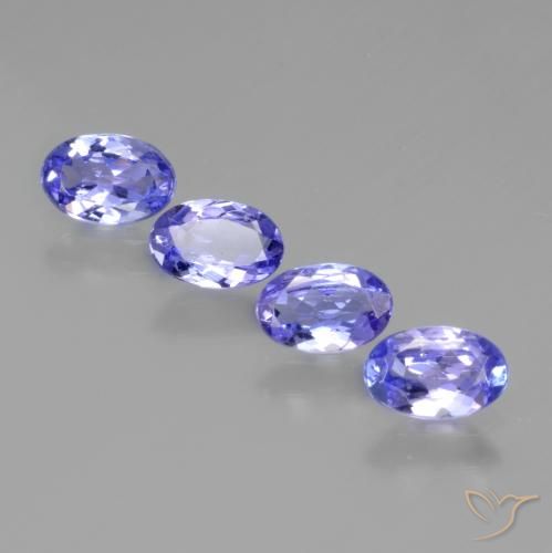 Azul intenso Tanzanita Gema - 0.4ct Forma ovalada (ID: 438135)