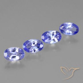 1.75 ctw Blue Tanzanite Stones, Natural Tanzanite in Oval Facet Shape for Sale