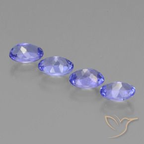 Tanzanite Gemstones in 5.7 x 4 mm Size for Sale, Tanzanite Stones in Violet Blue Color