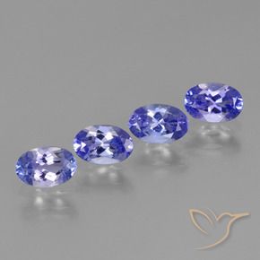 1.83 ctw Blue Tanzanite Stones, Natural Tanzanite in Oval Facet Shape for Sale