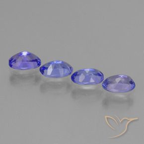 Tanzanite Gemstones in 6 x 4 mm (calibrated) Size for Sale, Tanzanite Stones in Intense Blue Color