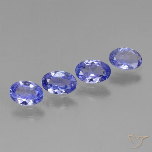 1.64ctw Natural Intense Violet Blue Tanzanite, Oval, VVS-VS