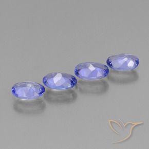 Tanzanite Gemstones in 6 x 4 mm (calibrated) Size for Sale, Tanzanite Stones in Intense Violet Blue Color