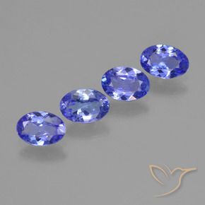 2.08 ctw Blue Tanzanite Stones, Natural Tanzanite in Oval Facet Shape for Sale