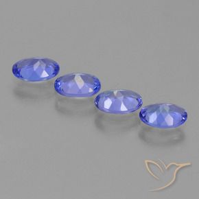 Tanzanite Gemstones in 6.2 x 4.3 mm Size for Sale, Tanzanite Stones in Violet Blue Color