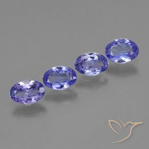 1.75 ctw Blue Tanzanite Stones, Natural Tanzanite in Oval Facet Shape for Sale