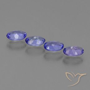 Tanzanite Gemstones in 5.9 x 4.3 mm Size for Sale, Tanzanite Stones in Intense Blue Color