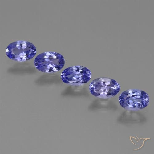 2.01ctw Natural Intense Violet Blue Tanzanite, Oval, VVS-VS