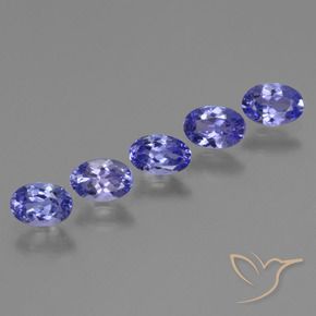 2.01 ctw Blue Tanzanite Stones, Natural Tanzanite in Oval Facet Shape for Sale